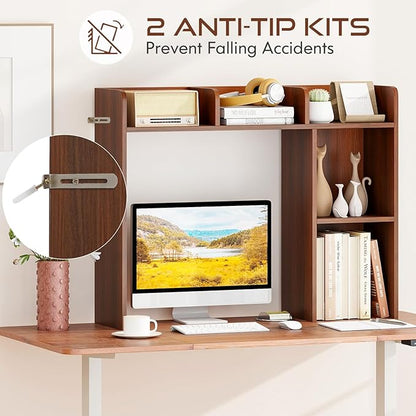 Tangkula Desktop Bookshelf, Countertop Storage Hutch - Image 8