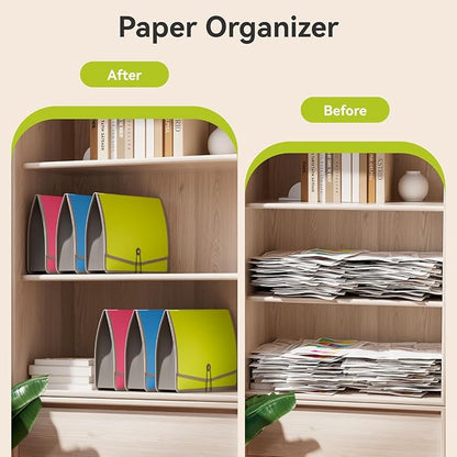 ABC life 3 Pack Expanding File Folder Organizer Poly Pockets A4/Letter Size - Image 6