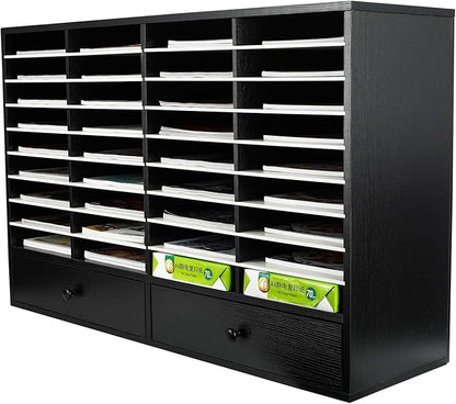 PAG Mail Sorter Organizer, Wood Literature Organizer, Student Mailbox by PAG