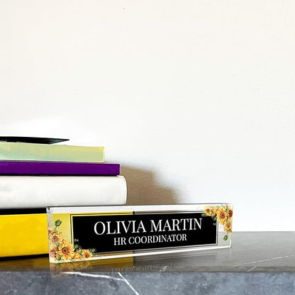 Signs ByLITA Floral Pattern Customized Nameplate | Harvest Sun Personalized - Image 3