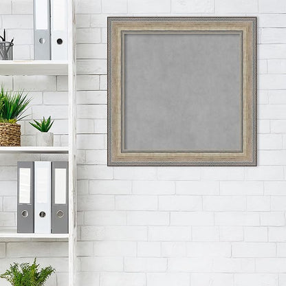 Amanti Art Silver Framed Magnetic Board 25x25 Medium Vision Board - Image 5