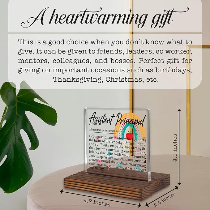 Assistant Principal Gifts, Thank You Desk Sign - Image 4