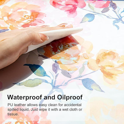 QIYI Floral Mouse Pad, Watercolor Flowers Desk Mat - Image 3