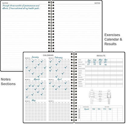 Fitness Journal for Women & Men, A5 Workout Journal/Planner Daily Exercise Log - Image 5