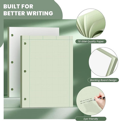 Engineering Paper 8.5 x 11, 100 Sheets Top Glue Binding Engineering Notebook - Image 3
