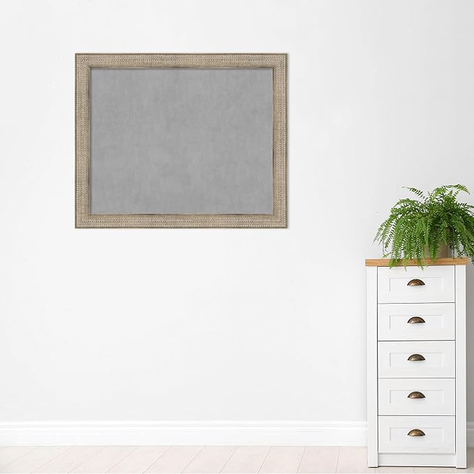 Amanti Art Silver Framed Magnetic Board 38x46 X-Large Vision Board - Image 5