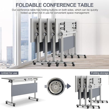 Conference Table for 4-10 People, Wooden Meeting Room Table - Image 9
