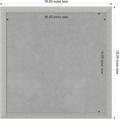 Amanti Art Silver Framed Magnetic Board 18x18 Small Vision Board - Image 3