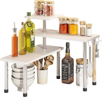 BMOSU Kitchen Corner Shelf Countertop Organizer by BMOSU