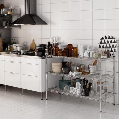 Regal Altair 21" Deep x 48" Wide x 34" Height Wire Shelving Kit | 3-Tier | NSF - Image 6