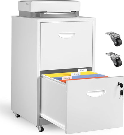 Kubohogar 2 Drawer Mobile File Cabinet by Kubohogar