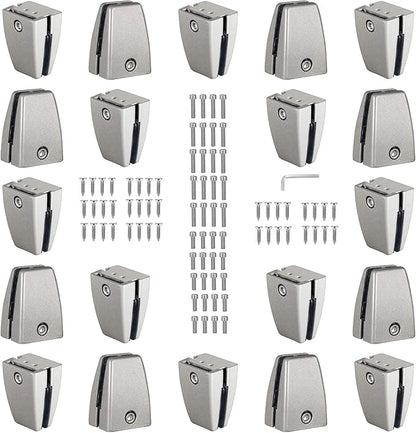 KSWLOR 20 PCS Office Desk Partition Support Bracket, Desk Divider Clamp by KSWLOR
