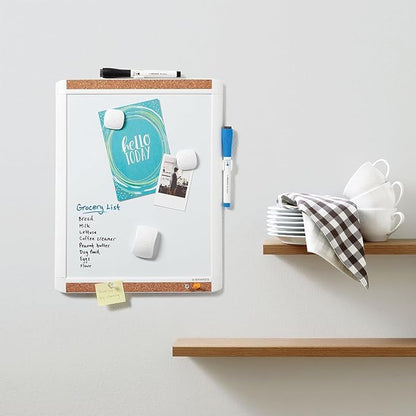 U Brands Contempo Magnetic Dry Erase Board, PINIT White Board, Mini Eraser - Image 3