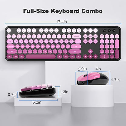 MOFII Wireless Keyboard and Mouse Combo, Full Size 2.4G Plug and Play - Image 7