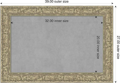 Amanti Art Silver Framed Magnetic Board 27x39 Large Vision Board - Image 2