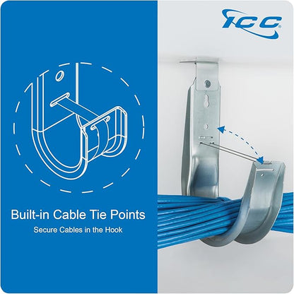 ICC Ceiling Mount J Hook 3/4” Without Retainer Clip - Image 4