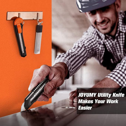 JOYUMY 3 Pack Utility Knife Box Cutter Retractable, Compact Box Knife - Image 4