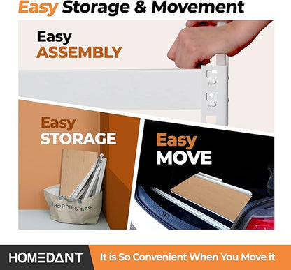 HOMEDANT 5 Tier Storage Shelves Adjustable Laminated Boltless Garage Metal - Image 6