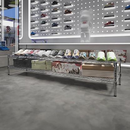 Regal Altair 18" Deep x 72" Wide x 14" Height Wire Shelving Kit | 2-Tier | NSF - Image 2