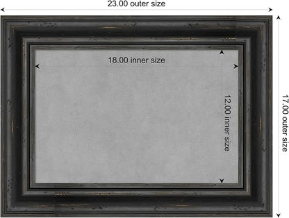 Amanti Art Black Framed Magnetic Board 17x23 Small Vision Board - Image 4