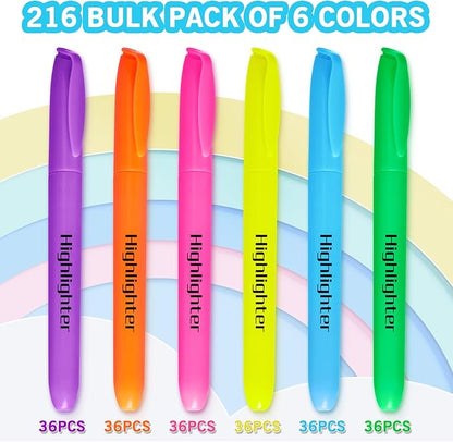 Highlighters, Chisel Tip Dry-Quickly Highlighter Markers, Office Classroom Must - Image 2