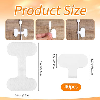 40PCS Cable Labels for Cords Cord Labels for Electronics Reusable Writable - Image 2
