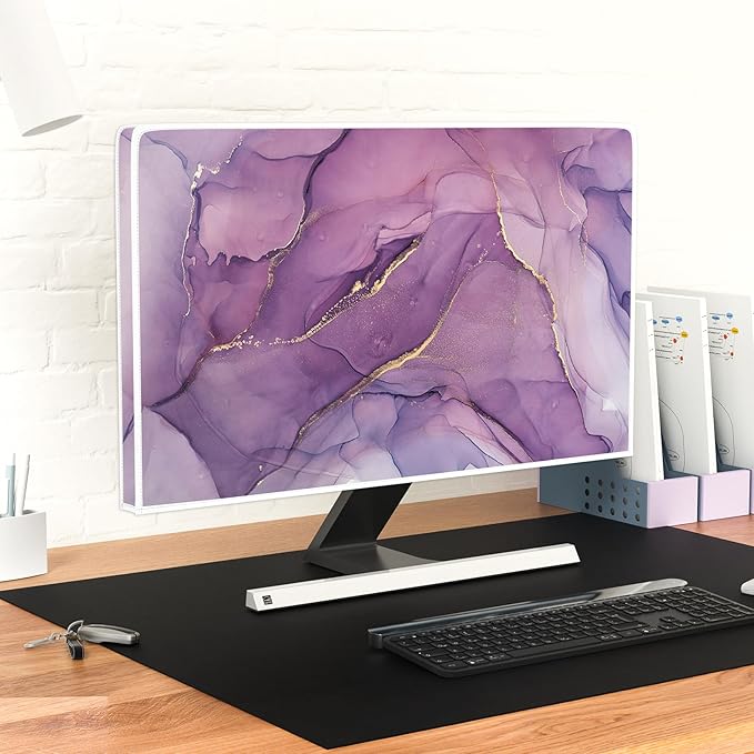 Baocicco Fashion Violet Marble Waterproof TV Dust Cover 55 Inch Anti-Static - Image 6