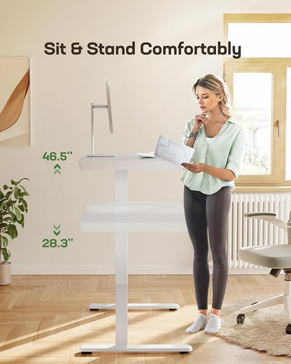 Marsail Glass Standing Desk - Image 7