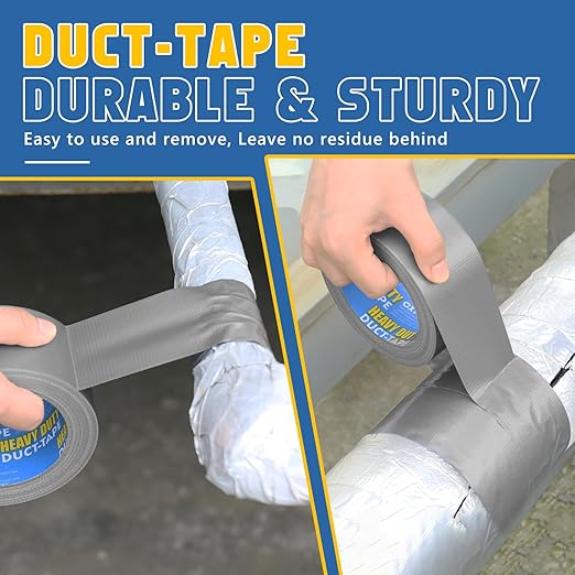 CXYARY Duct Tape 2 Inch x 450 Yard-15 Roll, Heavy Duty Gray Waterproof Tape - Image 5