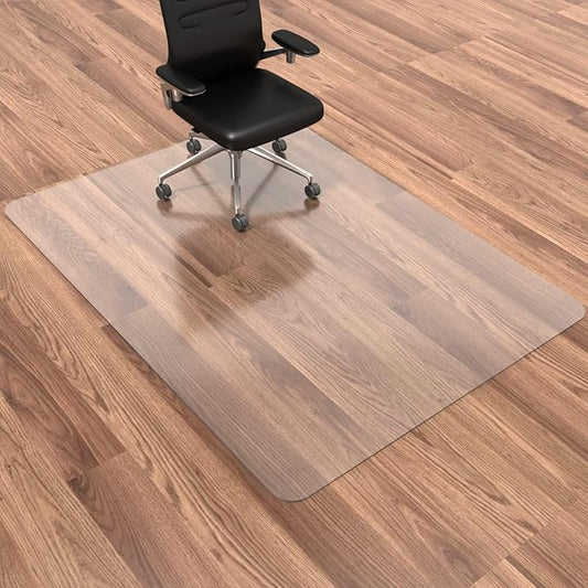 HOMEK Large Office Chair Mat for Hardwood Floor- 46" x 72" Clear Computer Desk by HOMEK