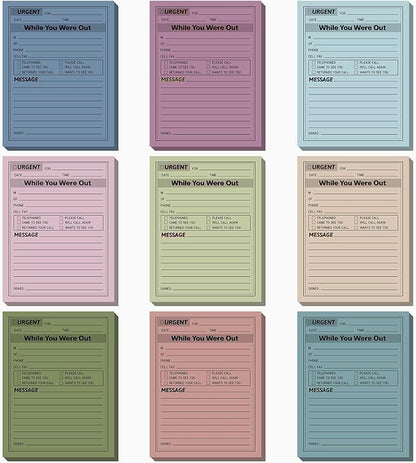 Eaasty 9 Pieces While You were Out Pads 4 x 5 Inches Assorted Colors Sticky by Eaasty