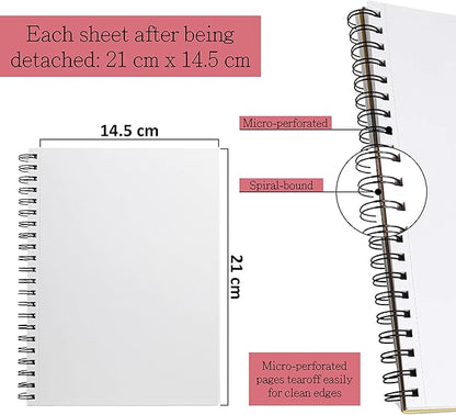 Elan A5 Sketchbook, 80 Sheets Italian Paper 80 lb/120 GSM, Acid-Free Sketch - Image 3