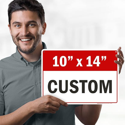 Custom Sign, Custom Sign for Business, Indoor/Outdoor use. 10x14 Inches - Image 3