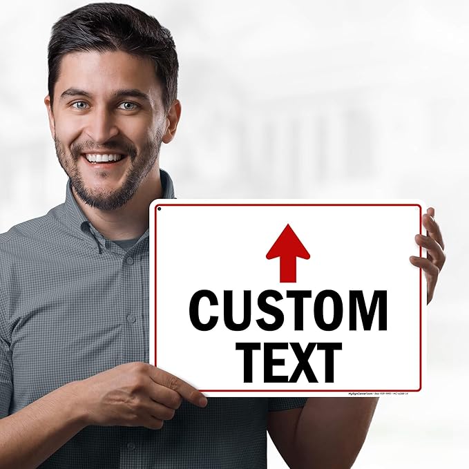 Custom Arrow, Custom Directional Sign, Up Arrow, 10x14 Inches, Rust Free .040 - Image 2