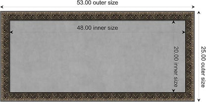 Amanti Art Black Framed Magnetic Board 25x53 Oversize Vision Board - Image 3