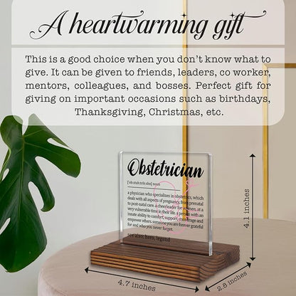 Obstetrician Appreciation Gift for Women’s Healthcare Providers, Thank You Desk - Image 4