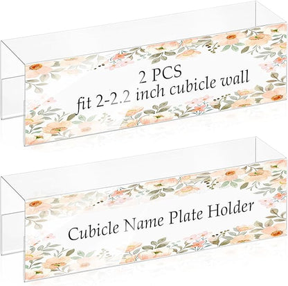 SHIQIKEJIPTY Cubicle Name Plate Sign Holder by SHIQIKEJIPTY