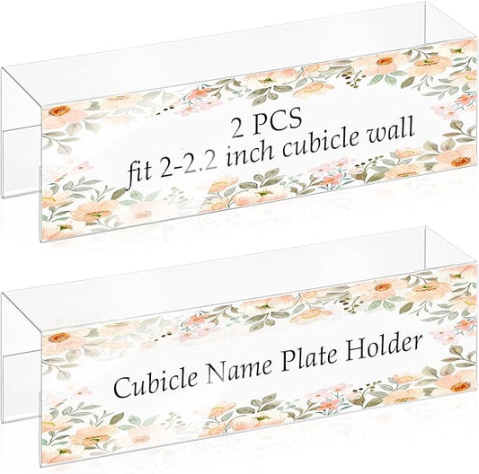 SHIQIKEJIPTY Cubicle Name Plate Sign Holder by SHIQIKEJIPTY