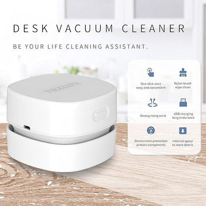 TRZLIFE Desk Vacuum Cleaner, Portable USB Rechargeable Mini Handheld Cleaner - Image 7