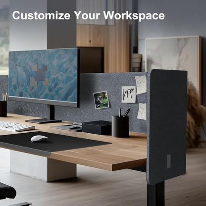 ERGO COLLECT Desk Privacy Panel, 2-in-1 Adjustable Acoustic Desktop Partition - Image 4
