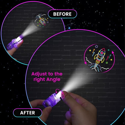 LovesTown 24PCS Space Themed Party Favors, LED Finger Lights - Image 5