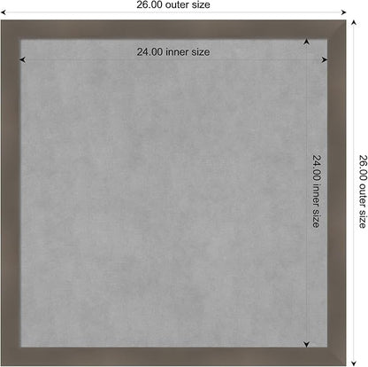 Amanti Art Grey Framed Magnetic Board 26x26 Medium Vision Board - Image 3