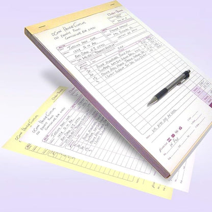 NextDayLabels - NCR Carbonless Order Forms, Bound Wraparound Cover, 50 Sets per - Image 2