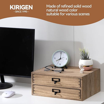 Kirigen Drak Wooden Office Storage Drawers Shallow Type - Image 7