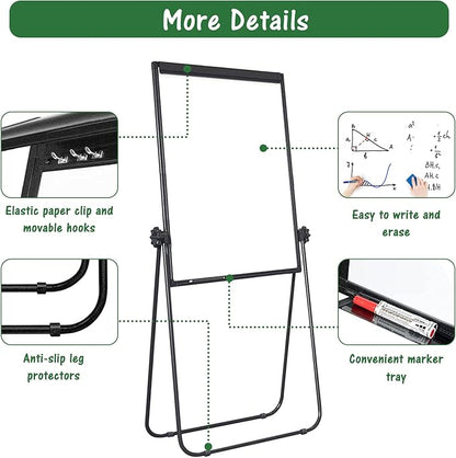 Stand White Board Magnetic 40 x 28 inches Dry Erase Board Double Sided Height - Image 8