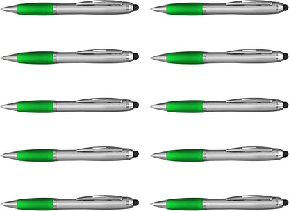 DISCOUNT PROMOS Stylus Ballpoint Pens Set of 10, Bulk Pack by DISCOUNTPROMOS