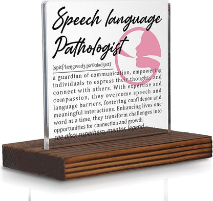 Speech Language Pathologist Gifts, Thank You Appreciation Gifts by Pariveca