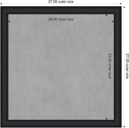 Amanti Art Black Framed Magnetic Board 27x27 Medium Vision Board - Image 2