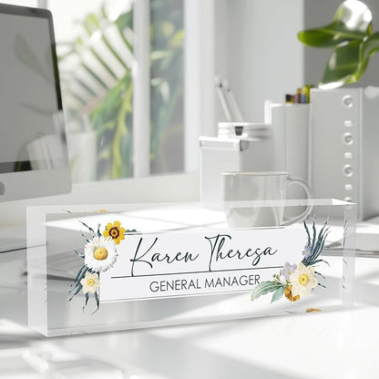 Custom Office Name Plate, Personalized Gifts - Image 2