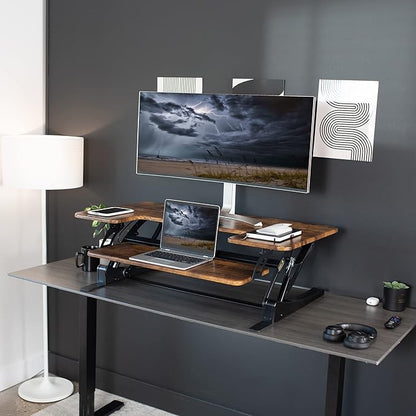 VIVO 42 inch Height Adjustable Stand Up Desk Converter, V Series, Quick Sit to - Image 6